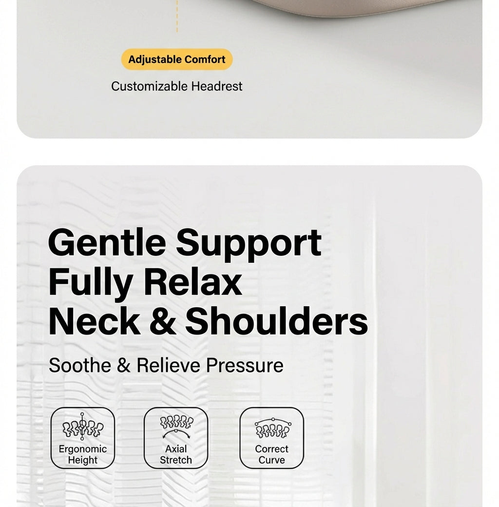 NeLar Ergonomic Elevation Support Pillow – Adjustable Cervical & Back Relief Cushion