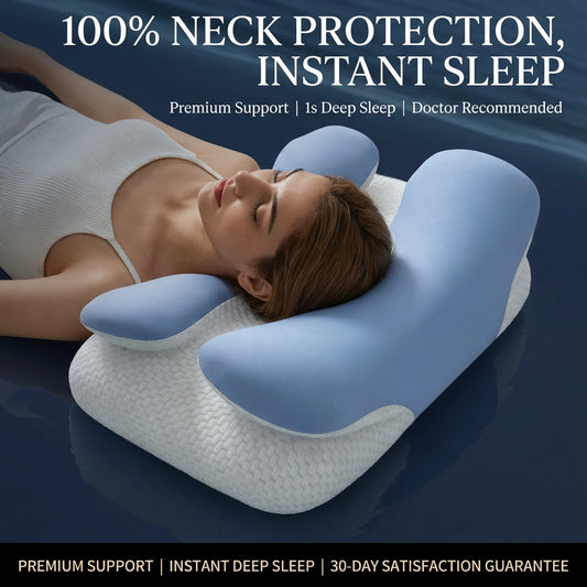 2026 Ergonomic Butterfly Memory Foam Neck Support Pillow (NEW)