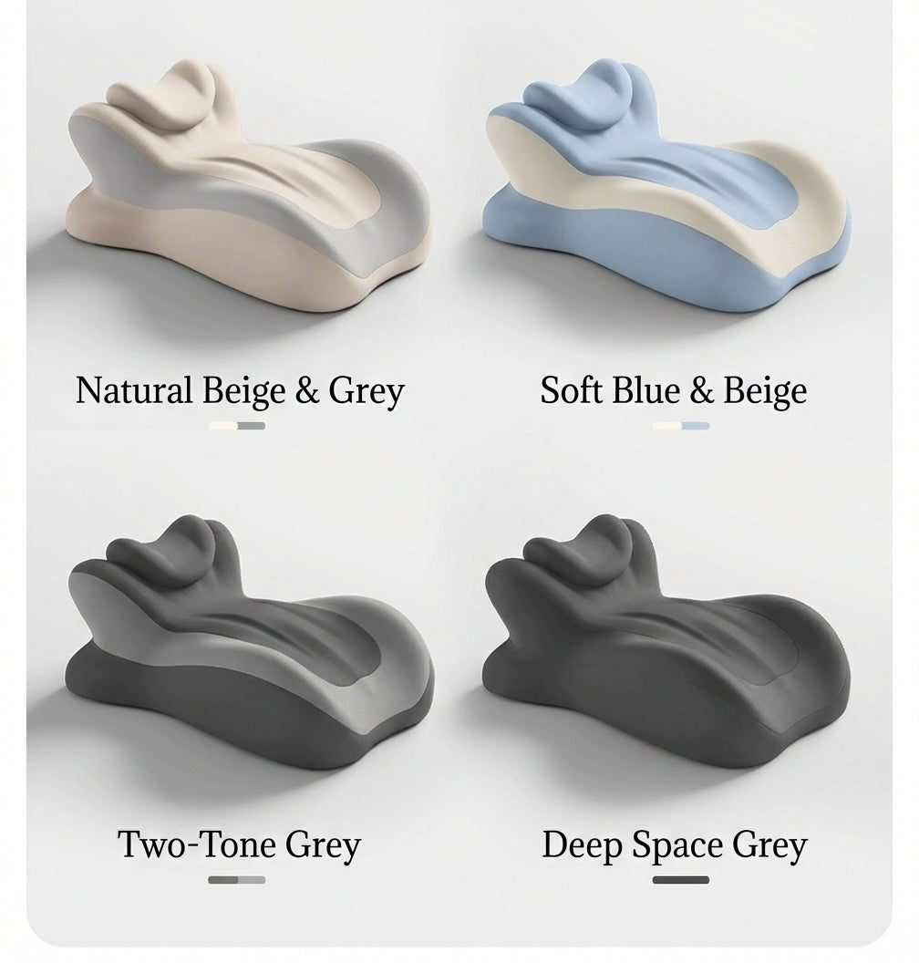 NeLar Ergonomic Elevation Support Pillow – Adjustable Cervical & Back Relief Cushion