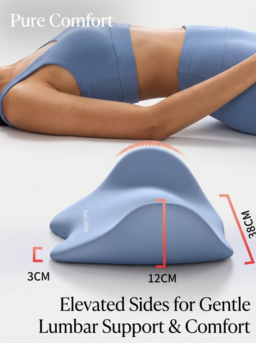 NeLar® Lumbar & Leg Support Set – Memory Foam Waist Pillow & Elevation Leg Cushion