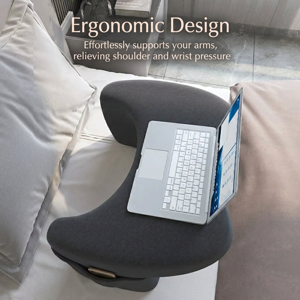 Multi-Functional Ergonomic Reading & Laptop Pillow – Memory Foam Bed Workstation