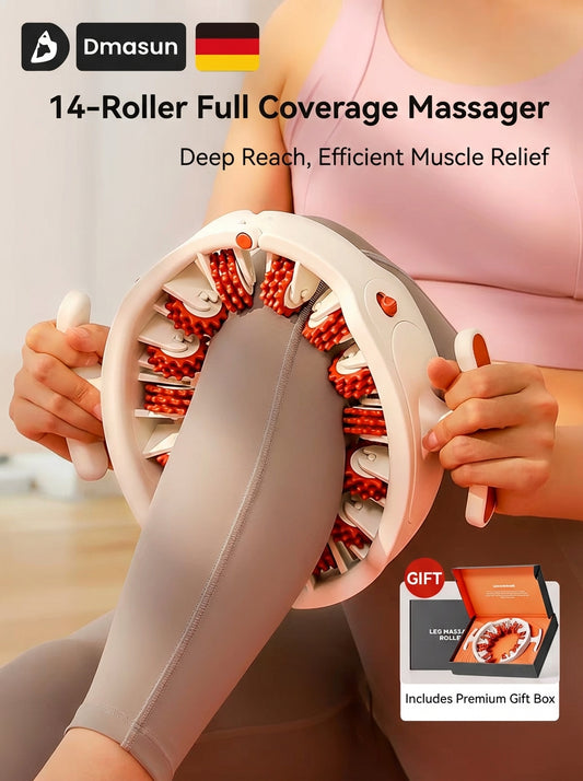 DMASUN 14-Roller 360° Full Coverage Leg & Body Massager