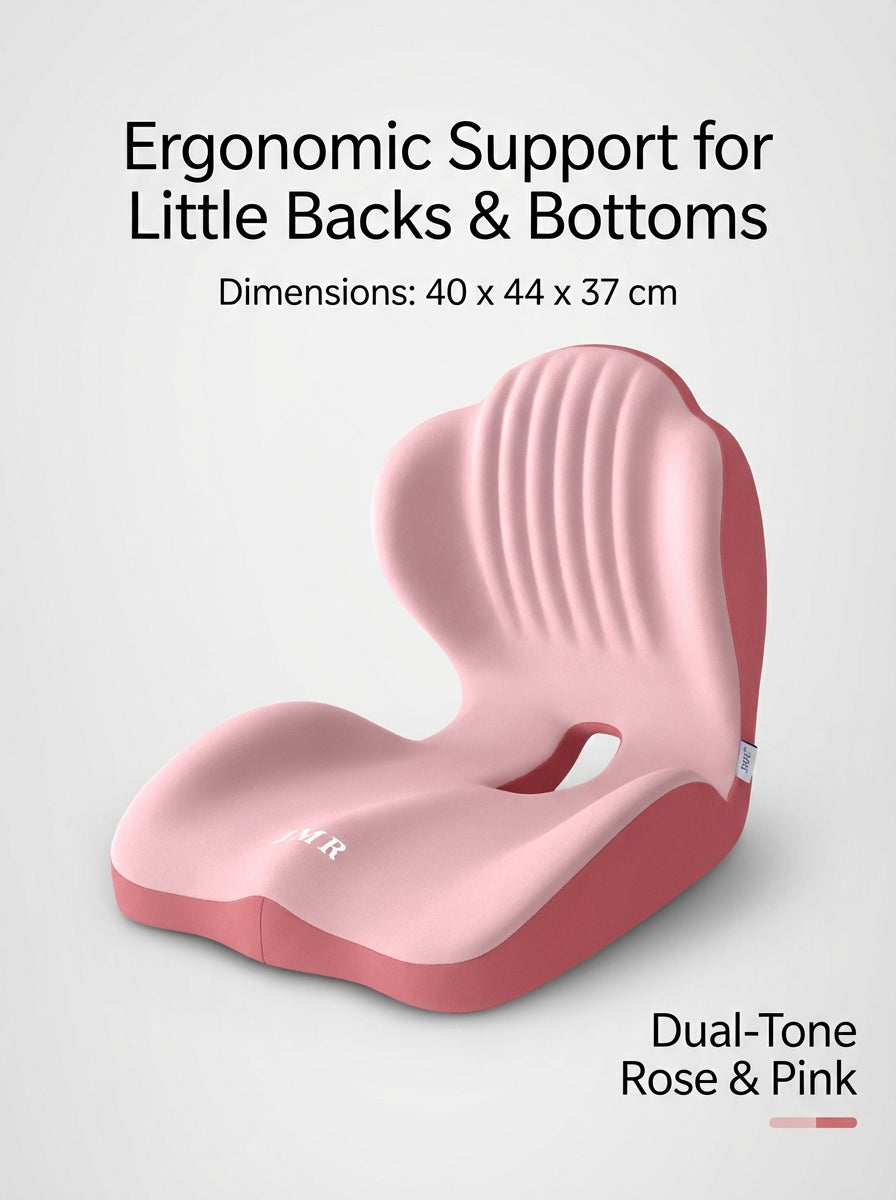 Ergonomic Posture Support Seat Cushion with Integrated Backrest