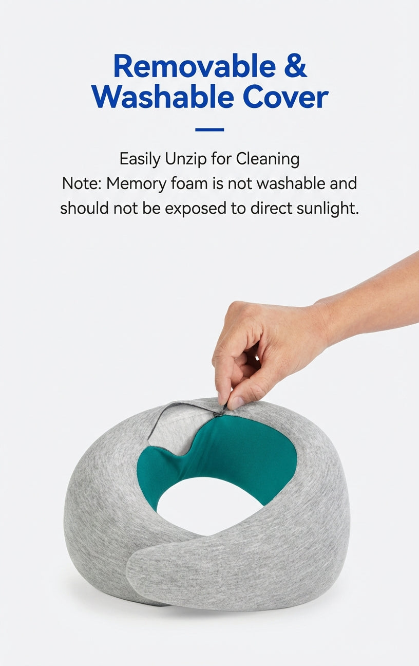Ostrichpillow Go Ergonomic Memory Foam Travel Neck Pillow