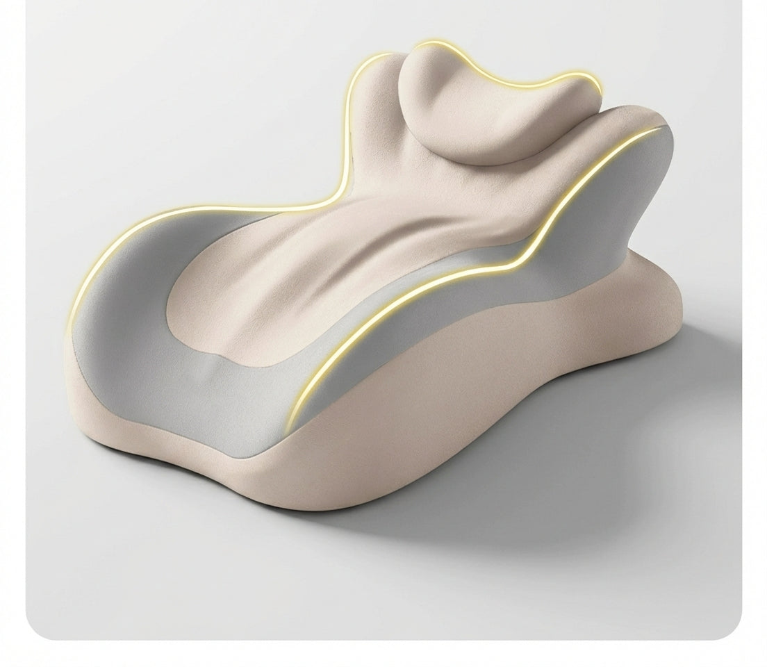 NeLar Ergonomic Elevation Support Pillow – Adjustable Cervical & Back Relief Cushion