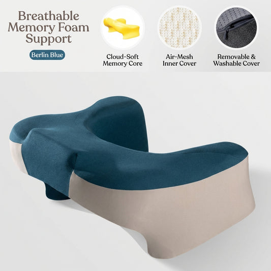 Ergonomic Memory Foam Reading Pillow & Bed Lounge Cushion