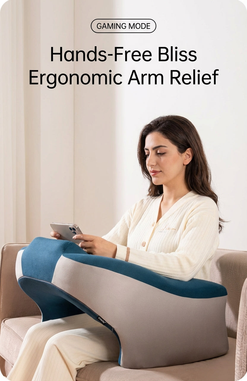 Ergonomic Memory Foam Reading Pillow & Bed Lounge Cushion