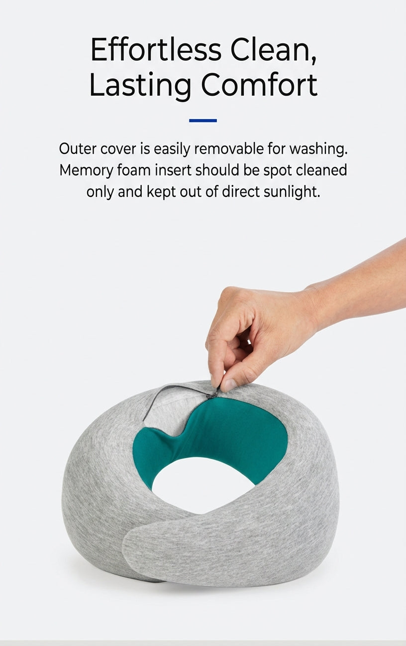 Ostrichpillow Go Ergonomic Memory Foam Travel Neck Pillow