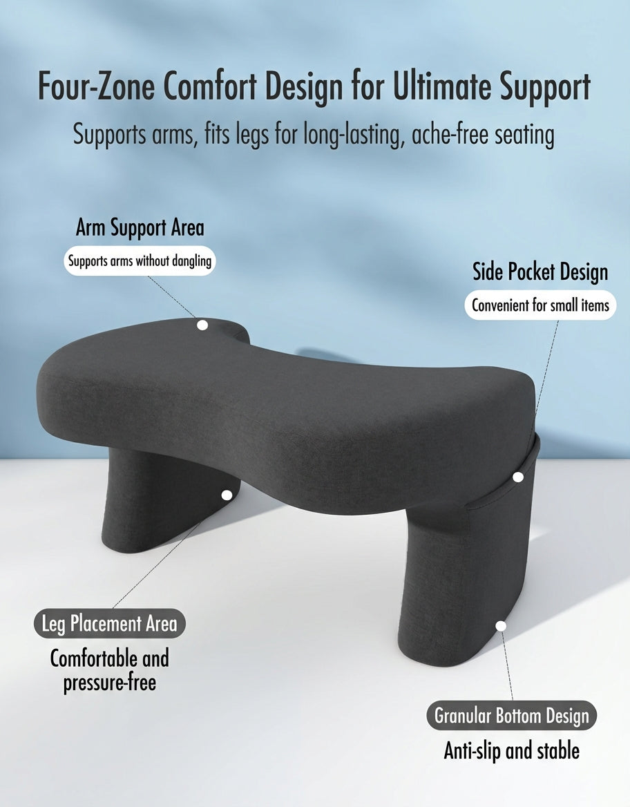 Multi-Functional Ergonomic Reading & Laptop Pillow – Memory Foam Bed Workstation