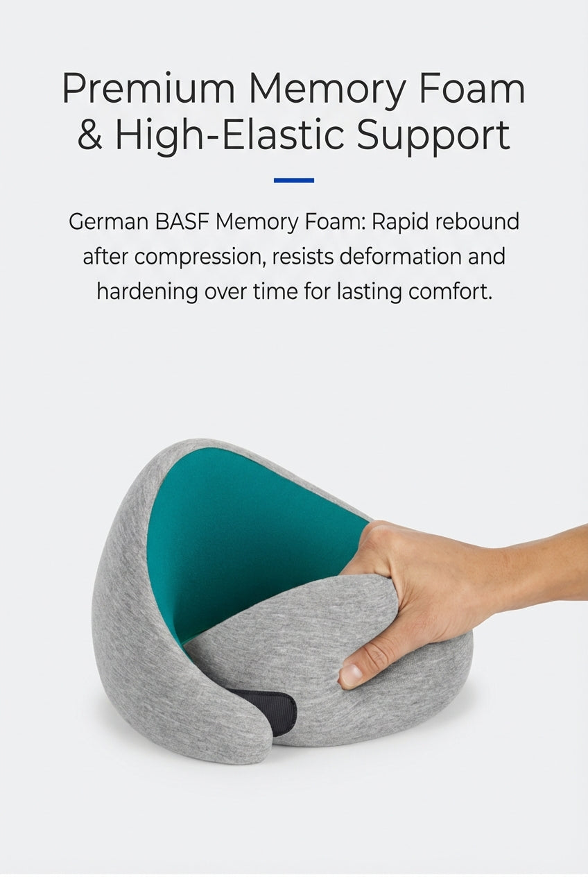 Ostrichpillow Go Ergonomic Memory Foam Travel Neck Pillow
