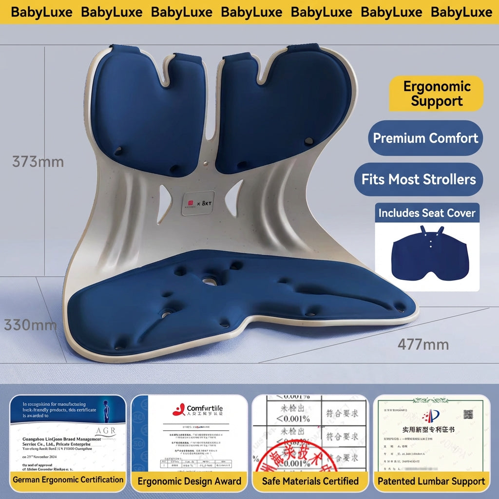 BKT® Ergonomic Lumbar & Seat Support Cushion – Back & Hip Posture Corrector for Office & Home (Official Flagship)