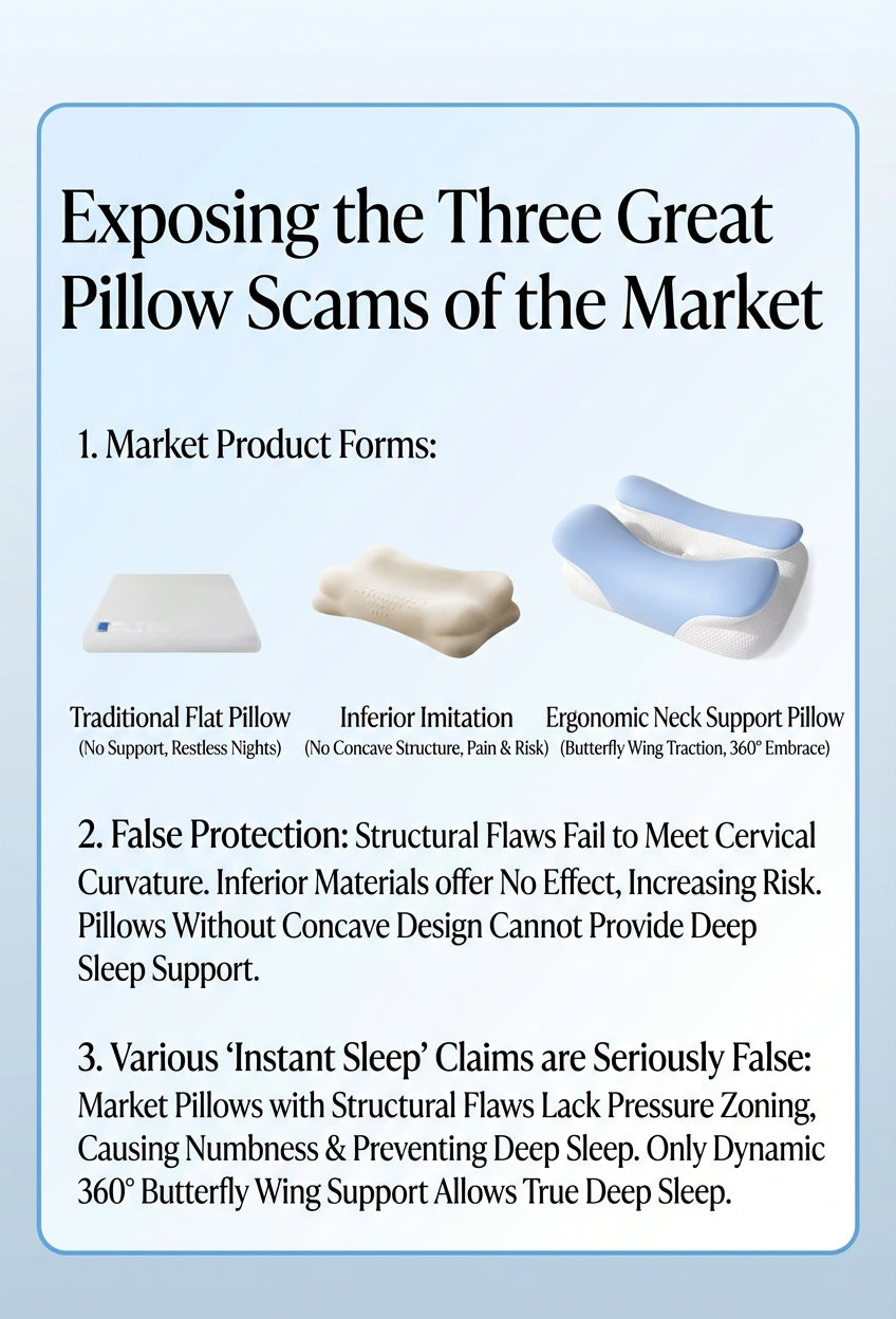 2026 Ergonomic Butterfly Memory Foam Neck Support Pillow (NEW)