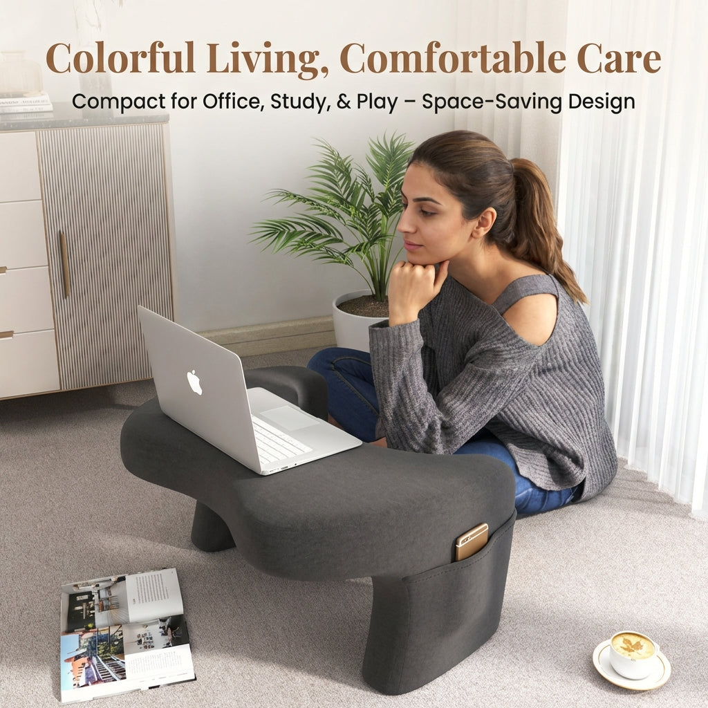 Multi-Functional Ergonomic Reading & Laptop Pillow – Memory Foam Bed Workstation