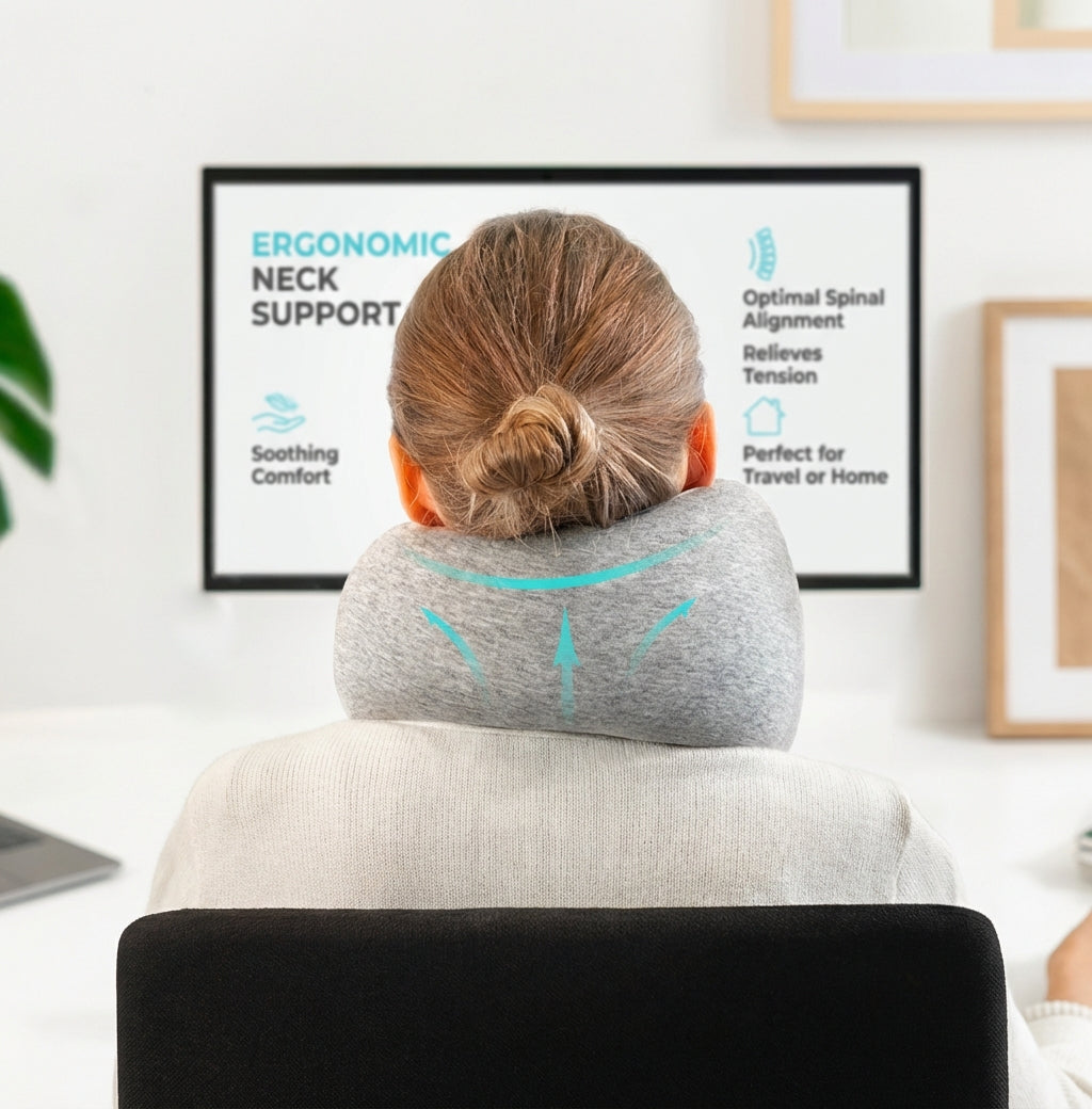 Ostrichpillow Go Ergonomic Memory Foam Travel Neck Pillow