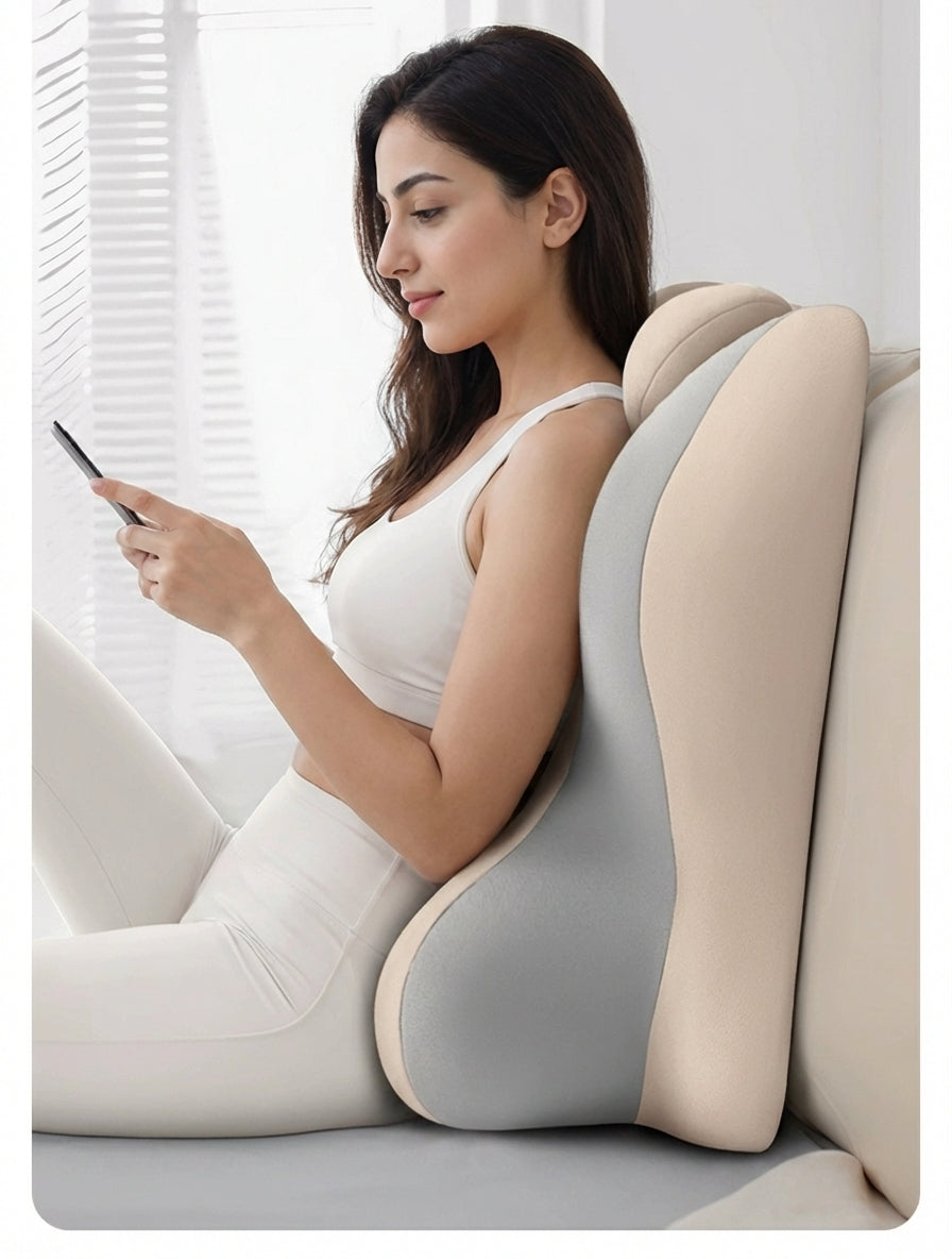 NeLar Ergonomic Elevation Support Pillow – Adjustable Cervical & Back Relief Cushion