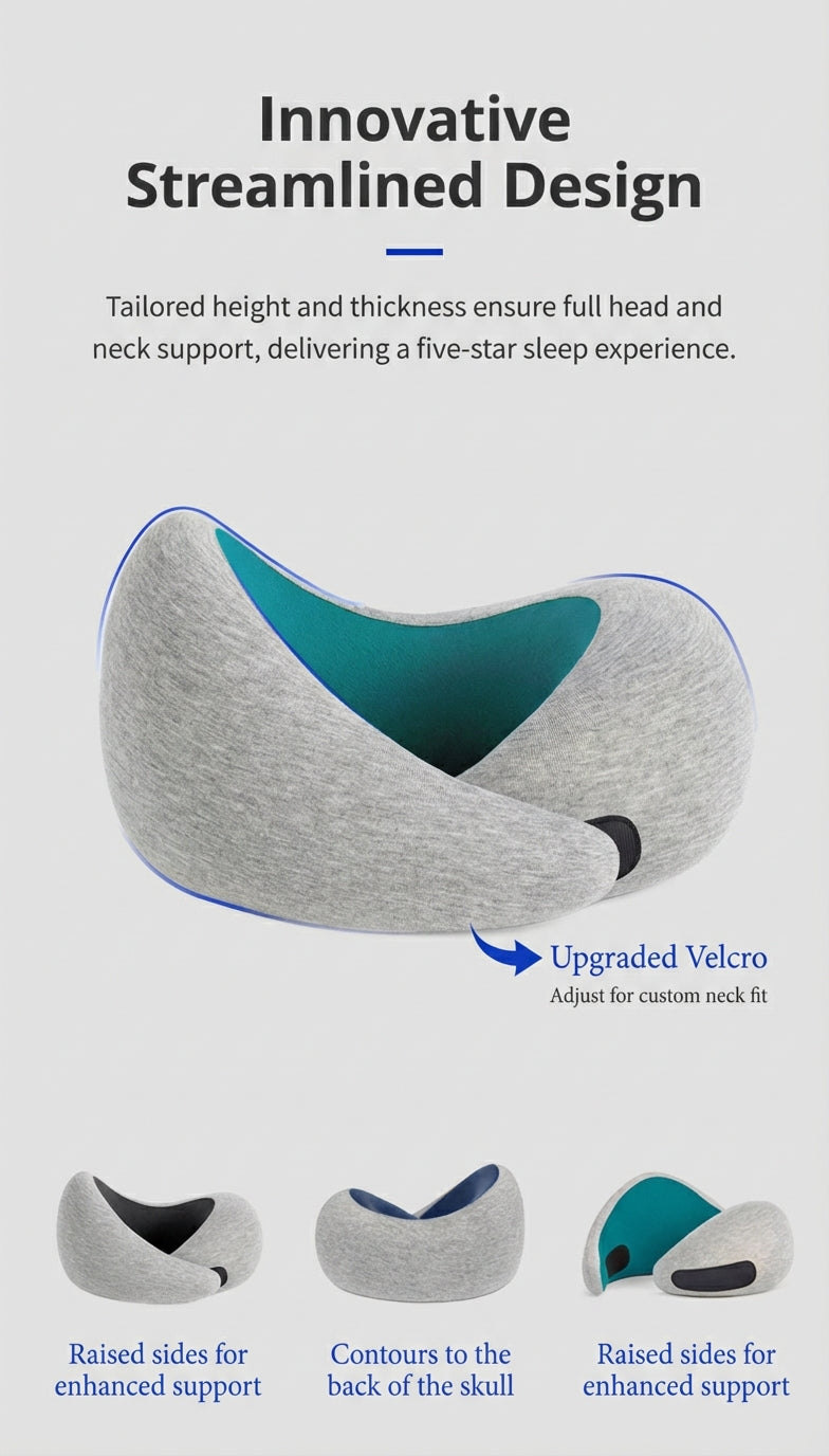 Ostrichpillow Go Ergonomic Memory Foam Travel Neck Pillow