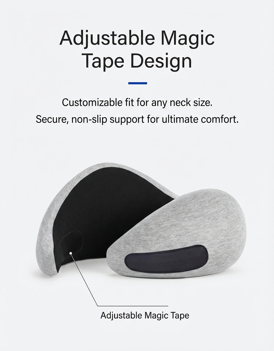 Ostrichpillow Go Ergonomic Memory Foam Travel Neck Pillow