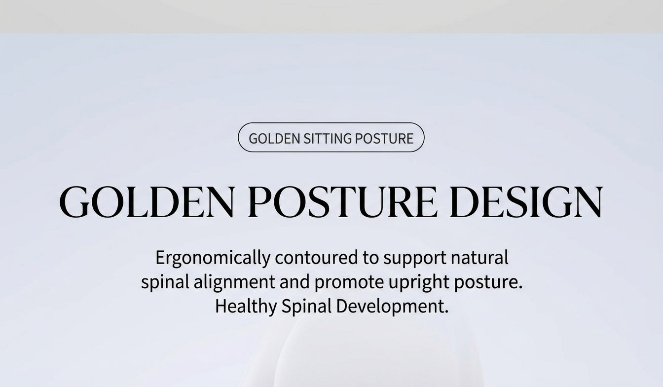 Ergonomic Posture Support Seat Cushion with Integrated Backrest
