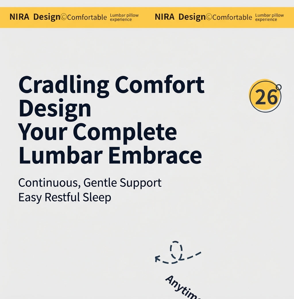 NeLar® Lumbar & Leg Support Set – Memory Foam Waist Pillow & Elevation Leg Cushion