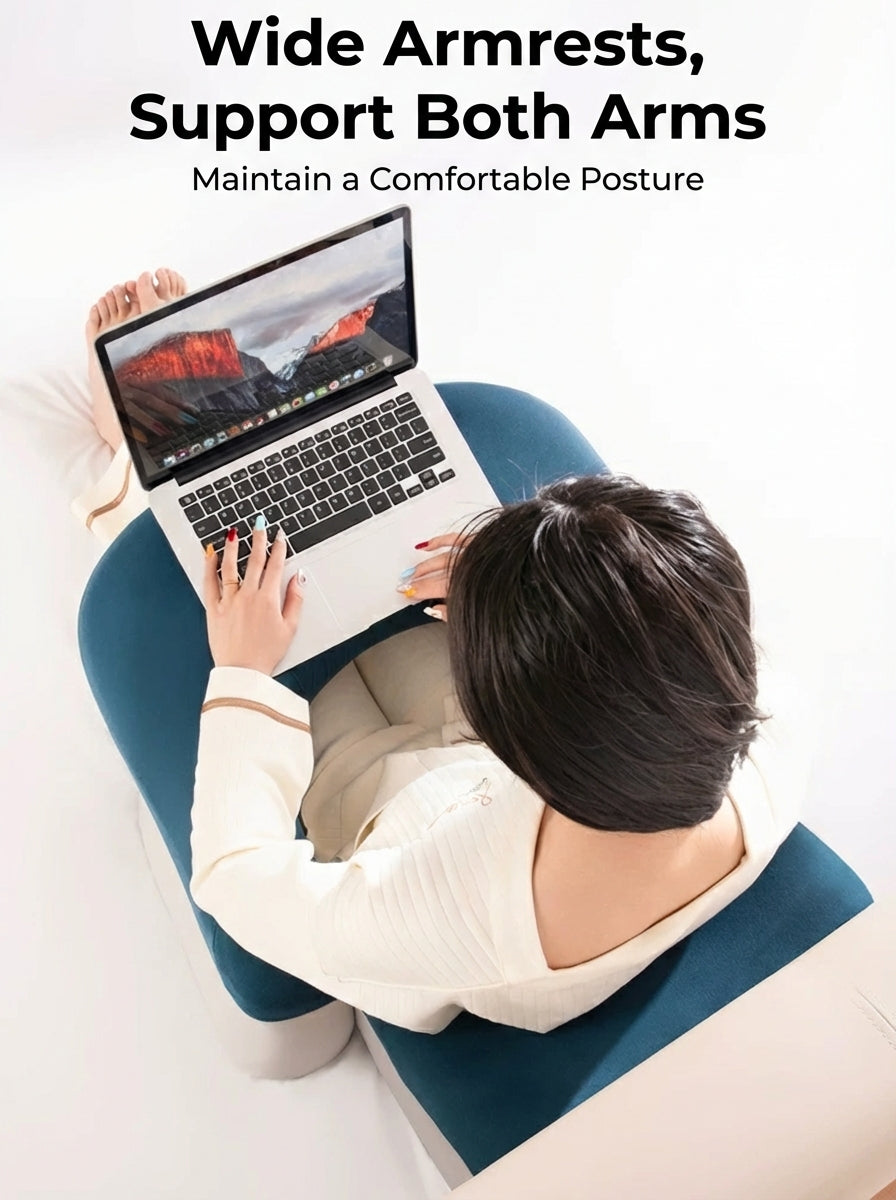 Ergonomic Memory Foam Reading Pillow & Bed Lounge Cushion