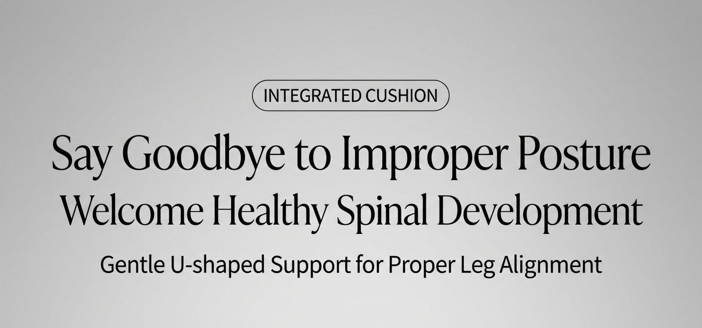 Ergonomic Posture Support Seat Cushion with Integrated Backrest
