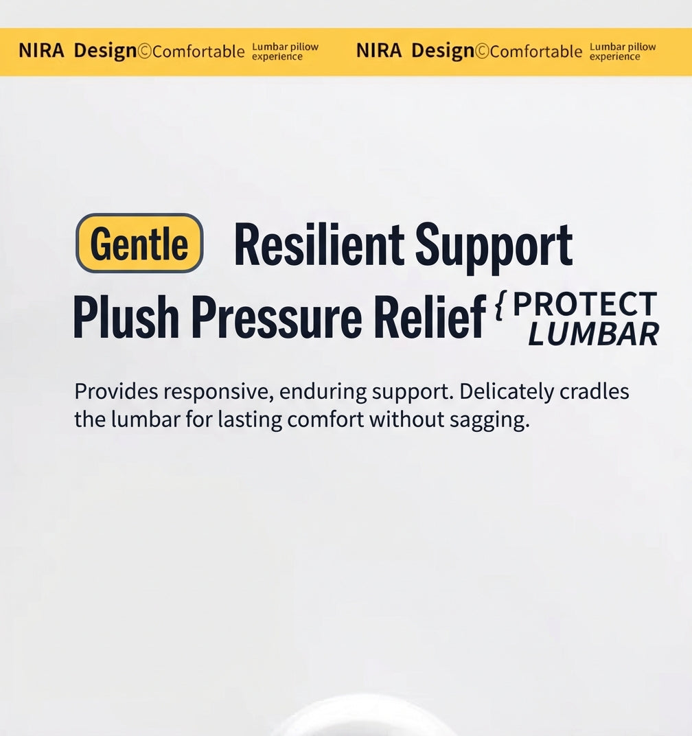 NeLar® Lumbar & Leg Support Set – Memory Foam Waist Pillow & Elevation Leg Cushion