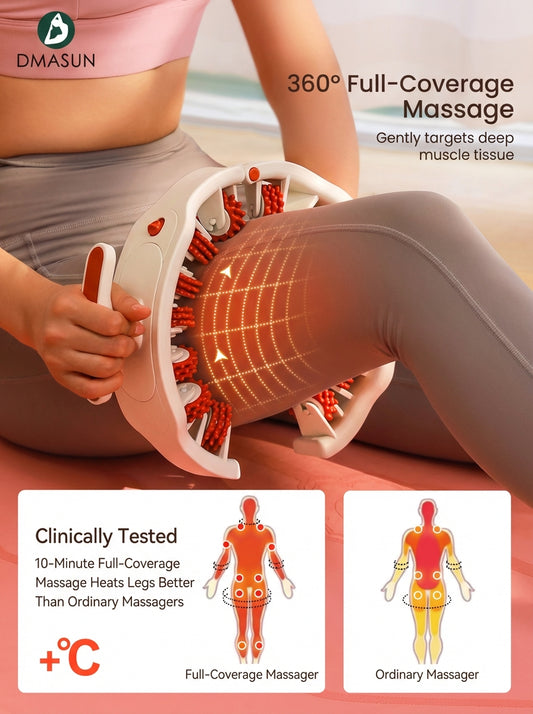 DMASUN 14-Roller 360° Full Coverage Leg & Body Massager