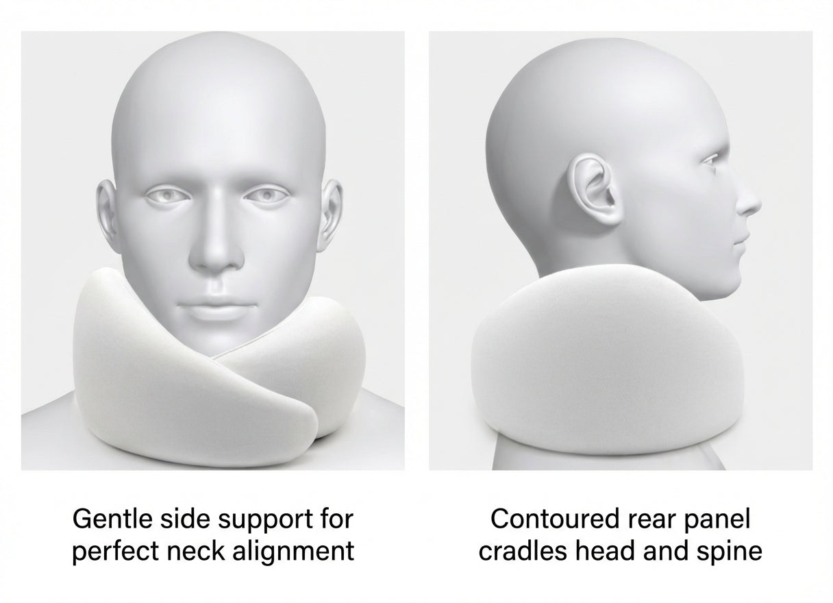 Ostrichpillow Go Ergonomic Memory Foam Travel Neck Pillow