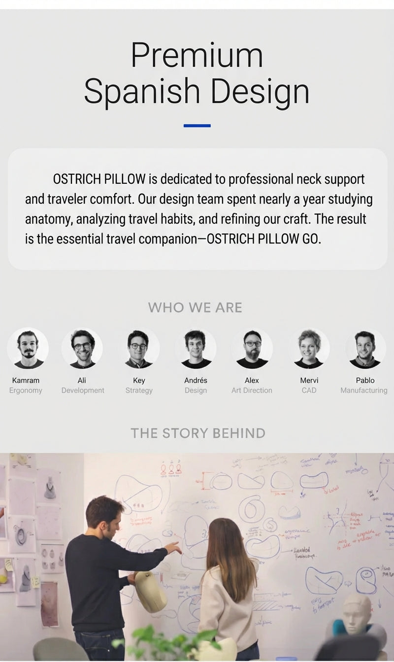 Ostrichpillow Go Ergonomic Memory Foam Travel Neck Pillow