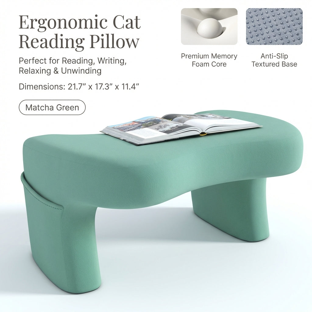 Multi-Functional Ergonomic Reading & Laptop Pillow – Memory Foam Bed Workstation